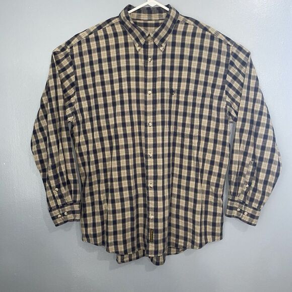 Timberland Shirt Mens Size‎ XL Plaid Button Up Long Sleeve Work Outdoor Nature - Picture 1 of 11